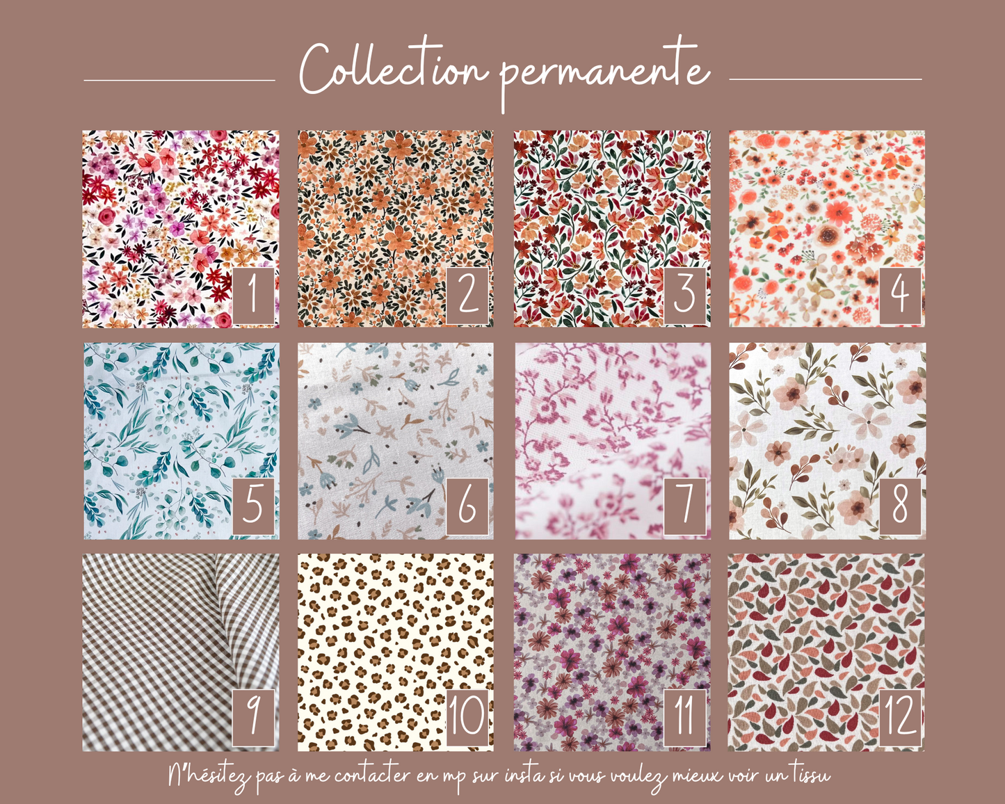 Cotons lavables à personnaliser