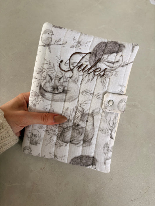Protège carnet de santé - double gaze matelassé