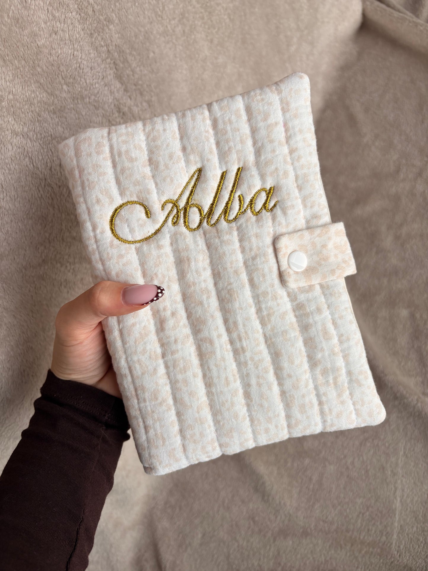 Protège carnet de santé - double gaze matelassé