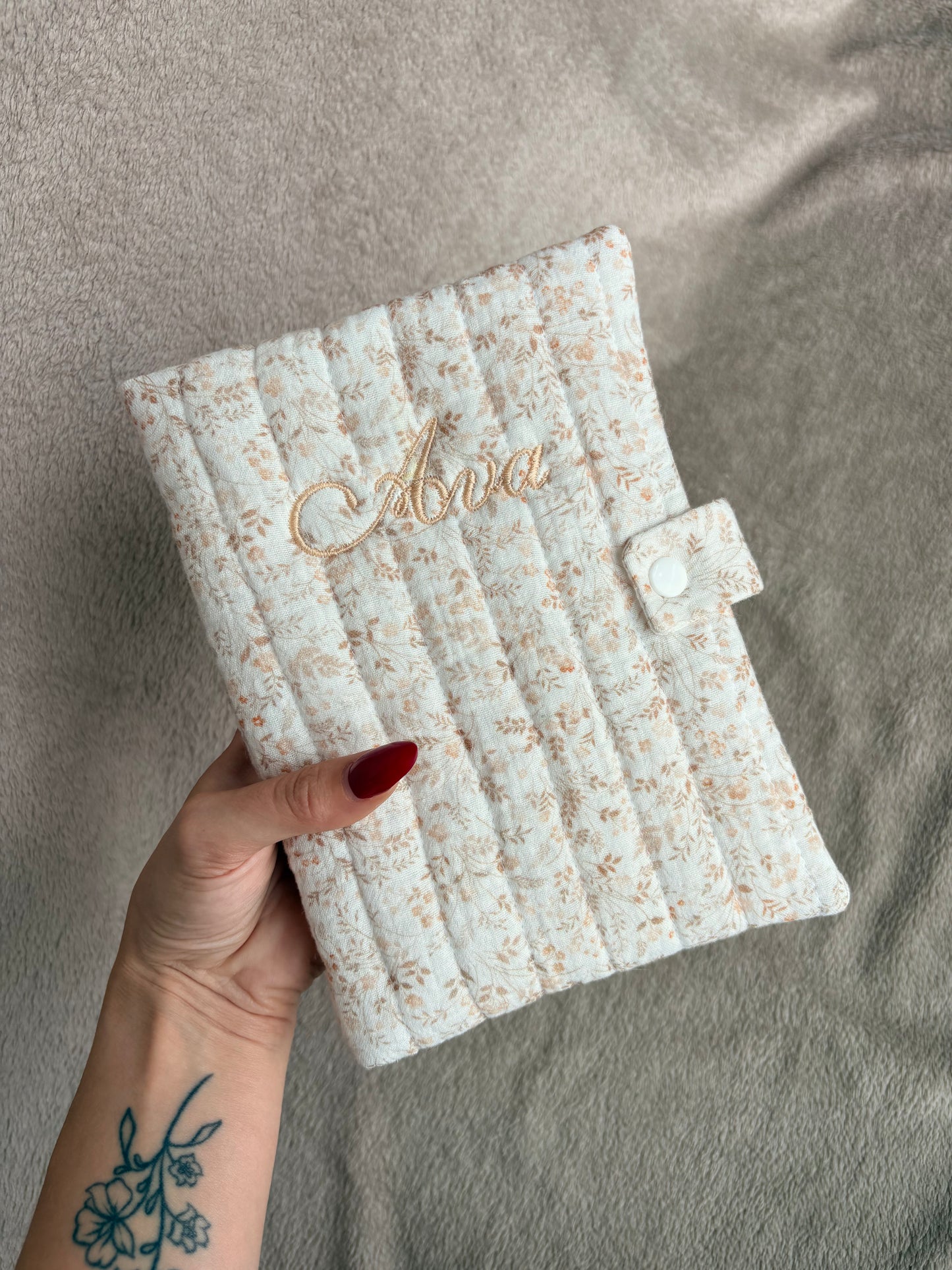 Protège carnet de santé - double gaze matelassé