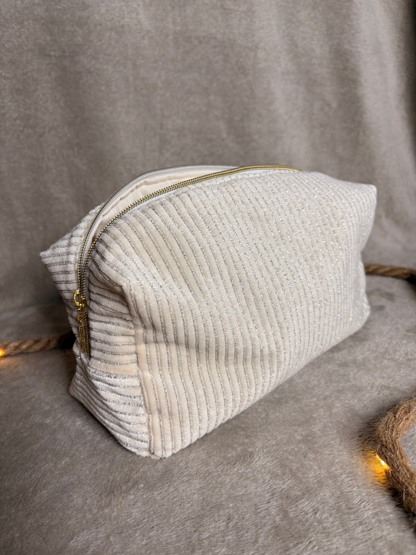 La trousse de toilette pailletée